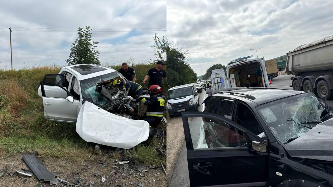 Trei persoane, grav rănite în urma unui accident produs pe drumul Chișinău – Anenii Noi